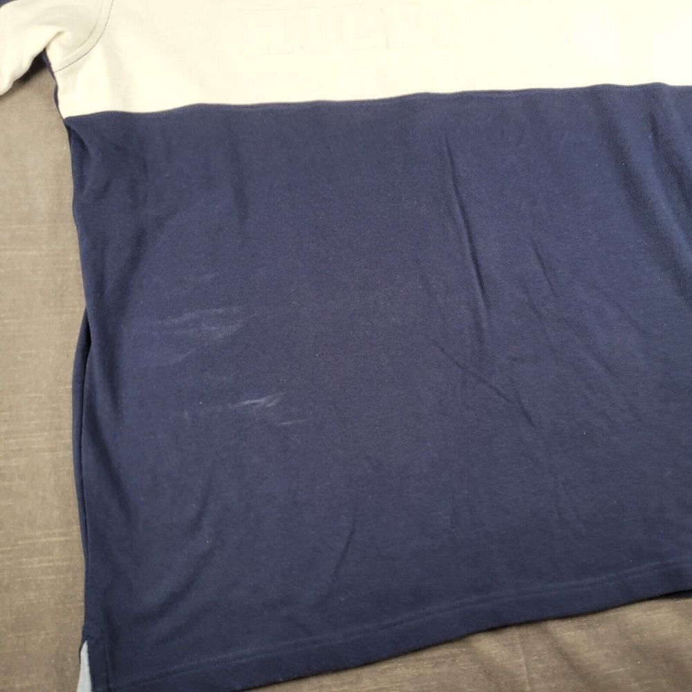 Tommy Hilfiger‎ Rugby Polo Shirt Blue White Large Crest Mens Size 2XL XXL - Picture 6 of 9